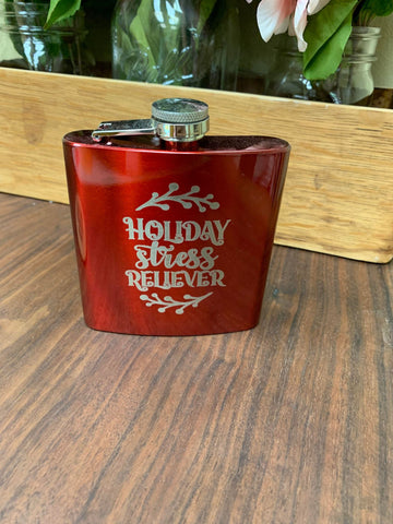 Holiday Stress Reliever 6oz Flask