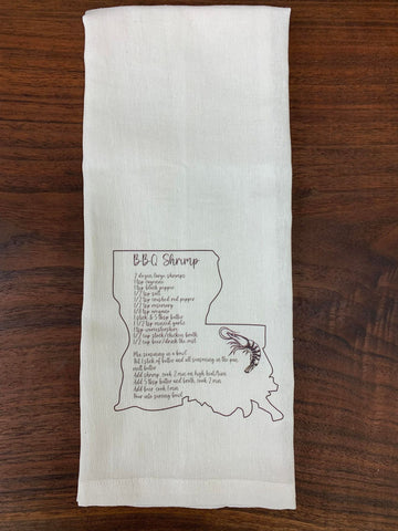 LA BBQ Shrimp Tea Towel
