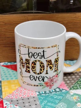Best Mom Cheetah 11oz Coffee Mug