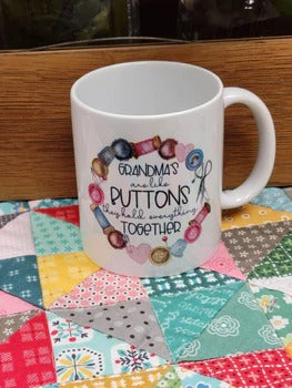 Grandma Buttons 11oz Coffee Mug