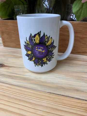 LSU Flower 15oz Coffee Mug