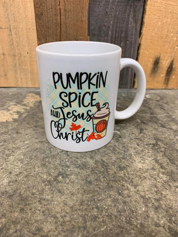 Pumpkin Spice Jesus Christ 2 11oz Coffee Mug