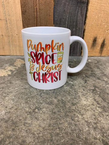 Pumpkin Spice Jesus Christ 11oz Coffee Mug