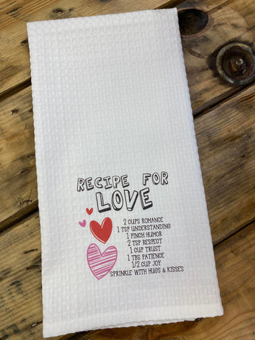 Recipe for Love Tea Towel