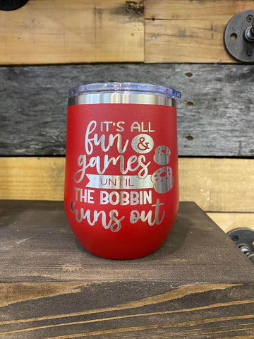 All Fun and Games Stemless Wineglass